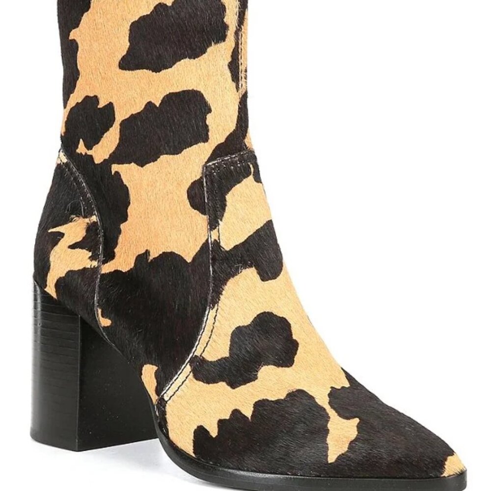 Gianni Bini Black and Tan Ankle Boots